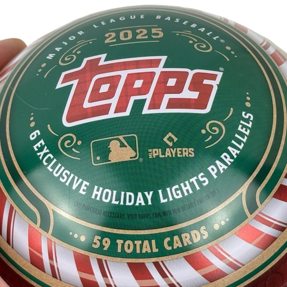 2025 Topps Holiday MLB Baseball Collector Tin Set NEW & SEALED - Picture 6 of 10